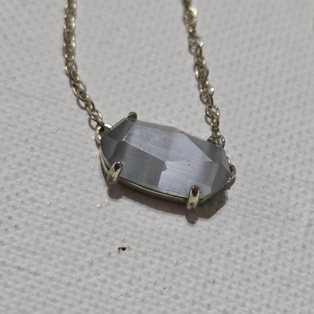 Kendra Scott Gold and Slate Grey Cats‎ Eye Necklace